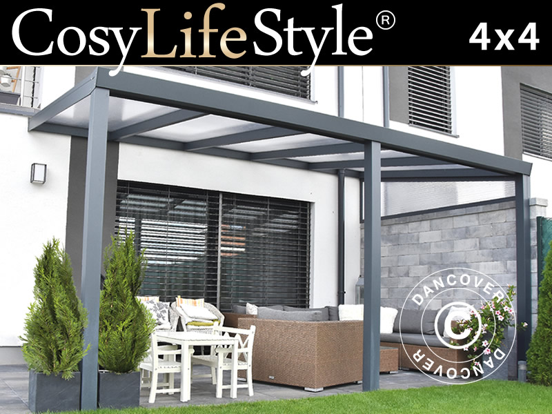 Las cubiertas para patio CosyLifeStyle® extenderán el que puedes pasar en el patio. Una cubierta para patio CosyLifeStyle® con usos. Cubiertas para patio CosyLifeStyle® en materiales que no requieren mantenimiento.